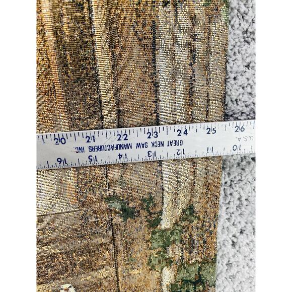 VTG Lena Liu Angel of Light Religious Wall Art Hanging Tapestry Wooden Rod Decor - Picture 6 of 8